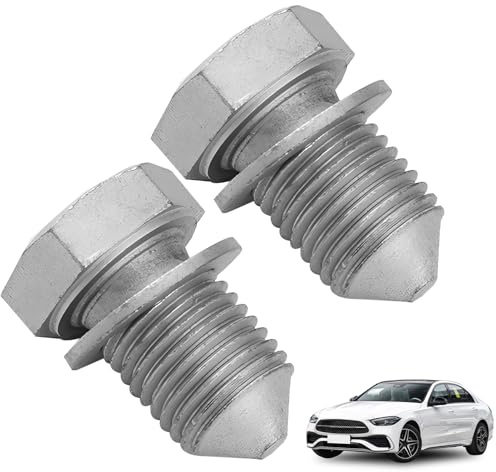 2 PCS Bouchon de Vidange d’Huile Universel, Bouchon Vidange Huile Moteur, Boulon de Vidange en Acier Alliage, Bouchon de Vidange de Carter d’Huile, Compatible avec Voitures et Motos