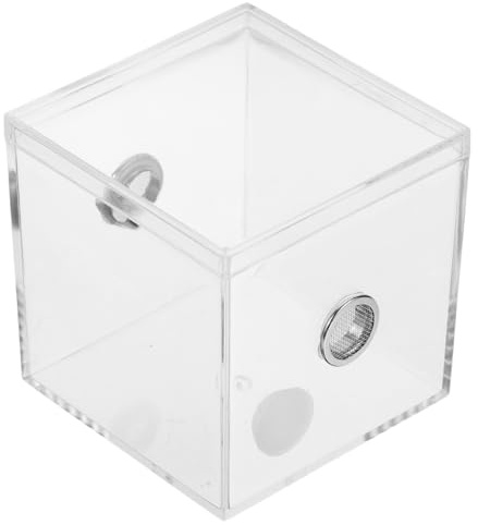 LOPUNER Insektenbox und Komfortablem Lebensraum aus Transparentem Kunststoff mit Vielseitiger Nutzung für Grillen und Spinnen für Büro und Outdoor