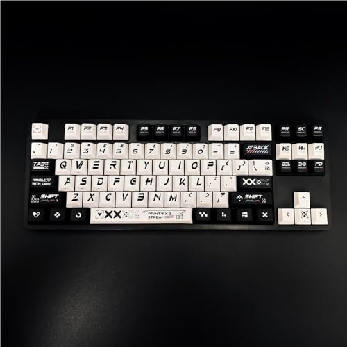 CSGO PrintStream Keycap, Cherry-Profil DYE-SUB PBT/PC Transparente Gaming Tastenkappe(White)