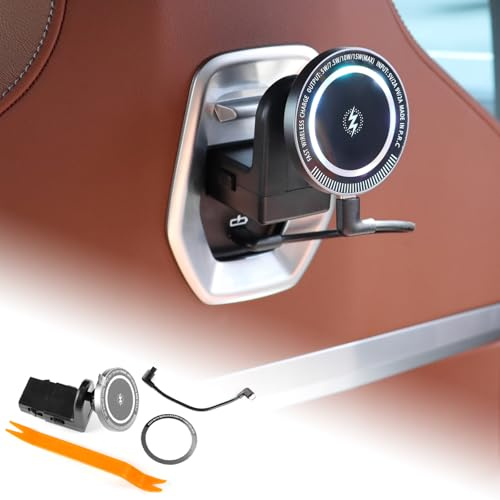 KUNGKIC Auto Tablet Halterung Tablethalterungen für BMW X3 X5 X6 I20 G05 G06 G45 G60 G61 G70 Mag-Safe Autohalterung Handyhalterung Magnetische KFZ (C(Kabellosen Ladegeräten mit Beleuchtung))