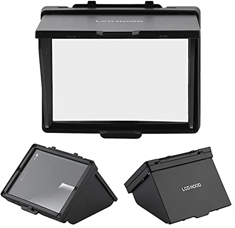 Eminchu Paraluce Pieghevole per Monitor LCD della Fotocamera per D7500, Parasole in Plastica, Copertura Protettiva Portatile Leggera con Colore, Ideale per Accessori Fotografici