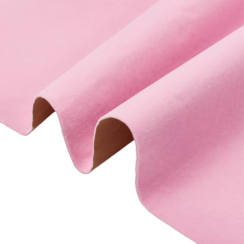 letsinstyle 2 Yrads Self Adhesive Velvet Fabric, 11.8 Inch Jewelry Box Felt Liner Fabric, Soft Pink Peel and Stick Felt Sheets for Wallpaper Cabinets Shelves Walls Arts and Crafts