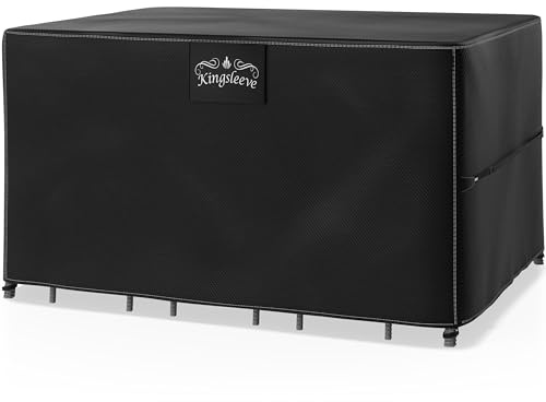 Kingsleeve® Abdeckung Bartisch 187x120x86cm Wasserdicht Winterfest Abdeckplane Gartenmöbel Schutzhülle Abdeckhaube Bartisch Barstühle Sitzgruppe Cover