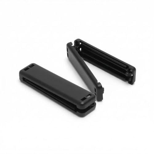 Leiwee Blocca Cintura Sicurezza Auto, 2 Pezzi Regolatore Cintura in ABS, Gancio Ferma Cintura Universale, Antiscivolo per Cintura di Sicurezza Auto - Installazione Facile (Nero)