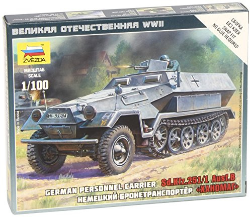 Zvezda – z6127 – Model Kit – SD Car 251/1 Ausf B – Scale 1:100