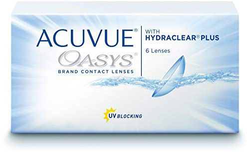 ACUVUE OASYS for Astigmatism Kontaktlinsen – 2-Wochen-Linsen für Tag und Nacht mit -2,25 dpt, Cyl -0,75, Ach 180 & BC 8.6 – UV Schutz, Austrocknungsschutz & Komfortables Tragegefühl – 6 Linsen