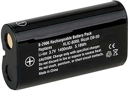 Amsahr Grade A de Celdas de batería (800 mAh, 3.7 V) para Konica Revio Gris
