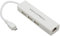 BerryBase Micro USB 2.0 Fast Ethernet Netzwerkkonverter + 3 Port USB Hub weiß