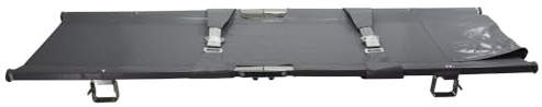 Dönges Krankentrage K, 2-fach klappbar DIN 13024 | Belastbar bis 150 kg | Gewicht: 9,7 kg | Abmessung zusammengeklappt: 1.040 x 180 x 145 mm | Bare, Notfalltrage, Mobile Patiententrage
