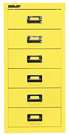 BISLEY L296641 Schubladenschr.A4 6sch.gelb