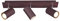 TRIO Lampada da soffitto, Rostfarbig