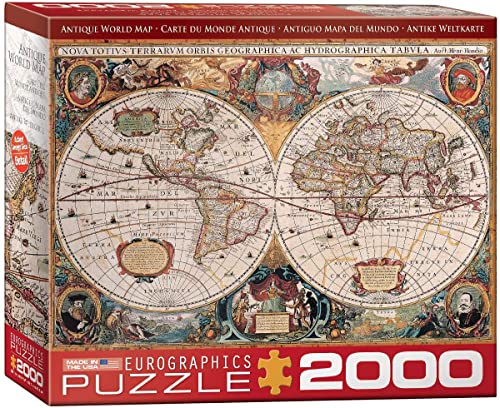 empireposter Antike Weltkarte Orbis Geographica - 2000 Teile Puzzle - Format 67,6x96,8 cm