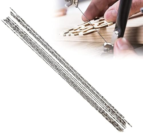 Juego de 12 Hojas Sierra Calar Espiral Acero al Carbono, 2# | Corte En Espiral Para Contornos Curvos, 12 Hojas De Repuesto
