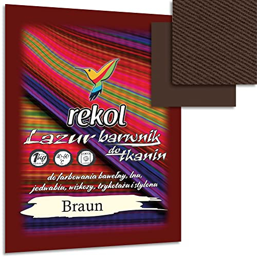 Wohnkult 18 g Textilfarbe Lazur Stofffarbe Färben Nachfärben 15 Auswahl (Braun)