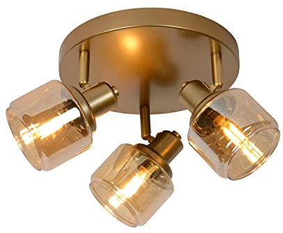 LUCIDE Bjorn - Ceiling Spotlight - Ø 38 cm - 3xE14 - Matt Gold/Brass