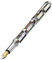 Xezo Maestro Vintage Collection octagonal handgefertigter Füllfederhalter, mittlere Feder. Tahitianisches schwarzes und weißes Perlmutt mit Chromüberzug. Seriennummer, Kein Stift gleicht dem anderen