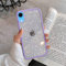 EKAM TPU Back Case for iPhone XR - Glitter Translucent Sparkly Bling Design for Girls Women Liquid Silicone, Anti-scratch Shockproof Protective Cases for iPhone XR - 6.1 Inch (Lilac)