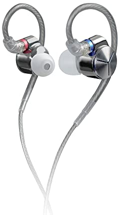 FiiO/JadeAudio JD7 Dynamic Drive in-Ear Earphone, HiFi Wired Earphone with Bass Super Sound Earbud Music Earphones for Audio Engineer, Musician (Silver)