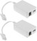EMSea 2 Stück BT Stecker auf RJ11 Breitband Internet Mikrofilter Splitter BT Männlich auf BT Und RJ11 Weiblich Telefonadapter für ADSL, ADSL2, ADSL2+