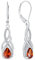 YL Unendlichkeit Keltischer Knoten Tropfen Ohrringe 925 Sterling Silber Januar Geburtsstein Granat Ohrringe für Damen