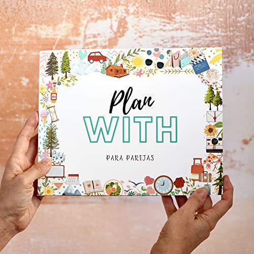 Cristal Plaque - Plan With - Libro de Planes en Pareja con 50 Juegos de Pareja para Rascar | Regalos Aniversario Originales para Novios, Boda o San Valentín | Libro Parejas