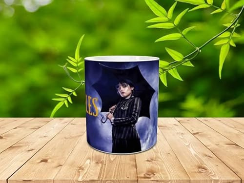 Genérico Taza personalizada personaje Miércoles Adams regalo para fan serie de televisión amigos