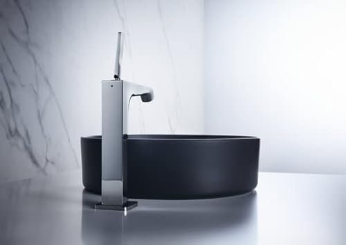 hansgrohe AXOR Citterio E Einhebel Waschtischmischer 190 ohne Zugstange für Waschschüsseln, 36103950, Farbe: Brushed Brass
