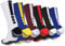 Finerview Elite Basketballsocken, Strümpfe, 6 Paar, Premium Mid Calf Athletic Socken für Erwachsene & Jugendliche, Gemischt, 6er-Pack, Small