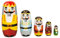 Amagogo 5x Nutcracker Wooden Russian Nesting Doll Shelf New Year Handmade Matryoshka Doll Russian Soldiers Decoration