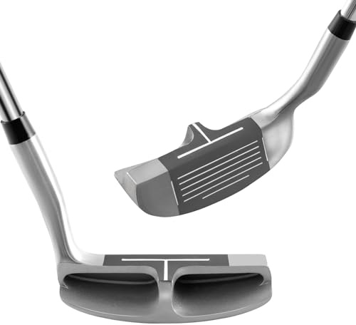 GYMAX Golf Chipper 89cm, Rechtshänder Golf Chipping Schläger 36 Grad, Golfschläger mit Edelstahlkopf & Gummigriff, Golf Club Chipper für Männer & Frauen