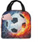 VKWE Football Lunch Box Bag Boys, Insulated Lunch Bags Thermal Lunch Tote Bag Cool Lunch Box for Men Ladies Girls Kids Adults Work Office School Picnic Outdoor