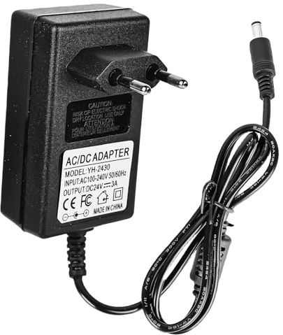 Adattatore di alimentazione da 24 V, 3 A, alimentatore da 72 W, trasformatore da AC a DC, ingresso da 100 a 240 V, alimentatore da 24 V, alimentatore da 24 V per radiosveglia, strisce LED, speedport