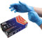 DTS PROTECT Nitrile Gloves By DTS Defend. Disposable Gloves Box of 100. Super Strong Heavy Duty Blue Gloves - PPE Gloves Free From Latex Gloves. (Small)
