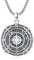 YueYuan Kompass Halskette 925 Sterling Silber Kompass Anhänger Kette Inspirierender Schmuck Geschenke für Herren Absolvent Geburtstag Weihnachten