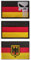 3 Stücke Deutschland Patch Klett, Bundeswehr Patch, Militär Patches für Rucksack