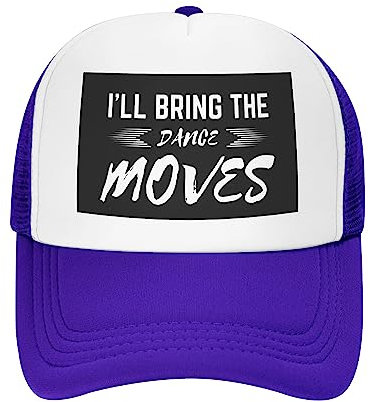 FWJZDSP I'll Bring The Dance Moves Mesh-Mütze für Männer und Frauen, Baseballkappe, verstellbar, Trucker-Mütze, Papa-Mutter-Mütze, Geschenke