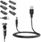 Shaver Charger, 7 Pcs Electric Shaver Charger Set, USB Charger Cable Kit, Universal Charging Power Adapter Cord, Compatible with Various Shavers, Razors, Trimmers, Essential for Bathroom and Travel