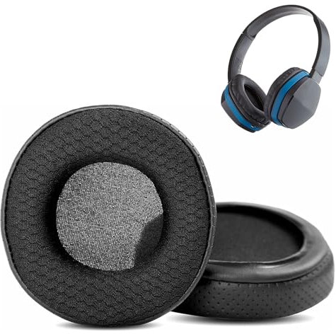 HAIZEEN Earpads Compatible with JVC HA-SBT5A Headphones Ear pads Replacement Cushion(Breathable Leather/Durable Fabric and Memory Foam)