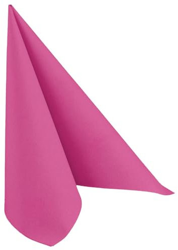 Airlaid Servietten 40 x 40 cm fuchsia 1/4 Falz, 50 Stück