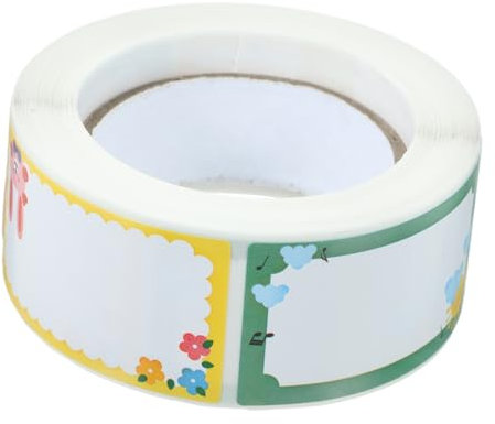 KALLORY Etiquetas Autoadhesivas De Nombre Stickers Coloridos Para Clasificación Etiquetas Escritos y Para Frascos y Organización De De Pegatinas Para