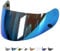 Everalo Visiere Casque Compatible avec Hjc CS15 - IS16 - FG15 - TR1 - FS11 - CLSP - CLST 2 - CSR1 - Ecran HJ09 - Visière Casque Anti-Rayures (Bleu)
