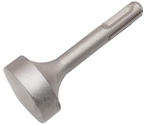 1Pcs SDS T Post Ground Rod Driver Hammer Drill Rod Converter, Ground Rod Bits Driver Socket for Hammer Drill Grounding Rods, Round Shank Hammer (Curved)