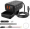 Hoembpn Wasserdichtes Motorrad USB Ladegerät [2 USB-A +1 Type-C] mit EIN/Aus-Schalter und LED, Multi USB Kabel, Motorrad Steckdose für 12V-24V Fahrrad, ATV, Boote (10A Sicherung)