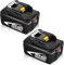2X Sostituzione per Makita 18V Batteria 5.0Ah BL1850B BL1850 BL1840B BL1840 BL1830B BL1845 per Makita 18V Batteria BL1830 BL1835 194204-5 LXT-400 Utensili a Batteria