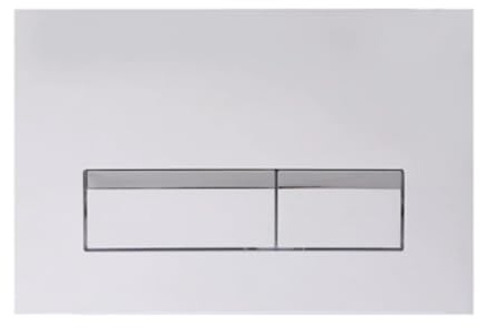 WC Drückerplatte Betätigungsplatte für Vorwandelement WC UWT01H-GE, Glänzende Chromfarbe Quadratische Unterputzplatte, 264 × 164 × 12.5 mm