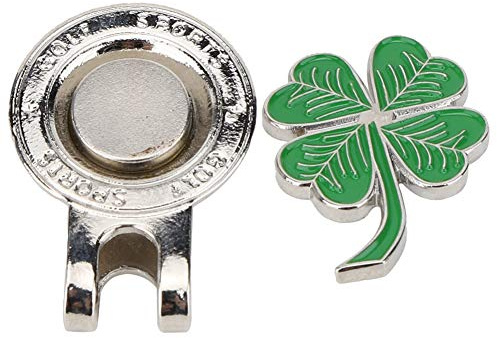 LIYJTK Metall Magnetic Golf Hat Clip Cap Clamp Ballmarker Markierende Sportversorgungsgürtel Tasche
