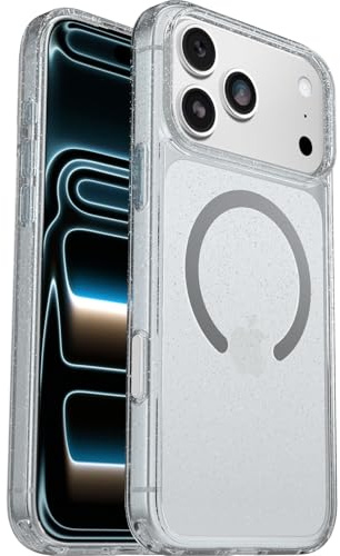 OtterBox Symmetry Clear MagSafe Hülle für iPhone 17 Pro Max, Stardust | Stoßfest und sturzsicher, Schützende Hülle, 3x getestet nach Militärstandard