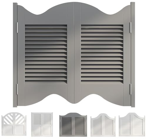 Puertas Batientes, Puerta Vaiven de madera de pino, Madera Maciza, Cierre Automático, W 36-63, para Salón, Cocina, Bar, Trastero De Restaurante, Divisor
