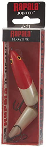 Rapala Unisex-Adult Jointed Locken, Red Head, 13cm, 18g