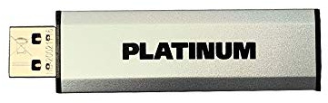 PLATINUM Double-Slider USB-Stick 128 GB USB 3.0 + Micro USB 2.0 Dual USB-Flash-Laufwerk - Zeitloser OTG Speicher-Stick in Silber